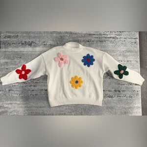 Floral Patterned Sweater